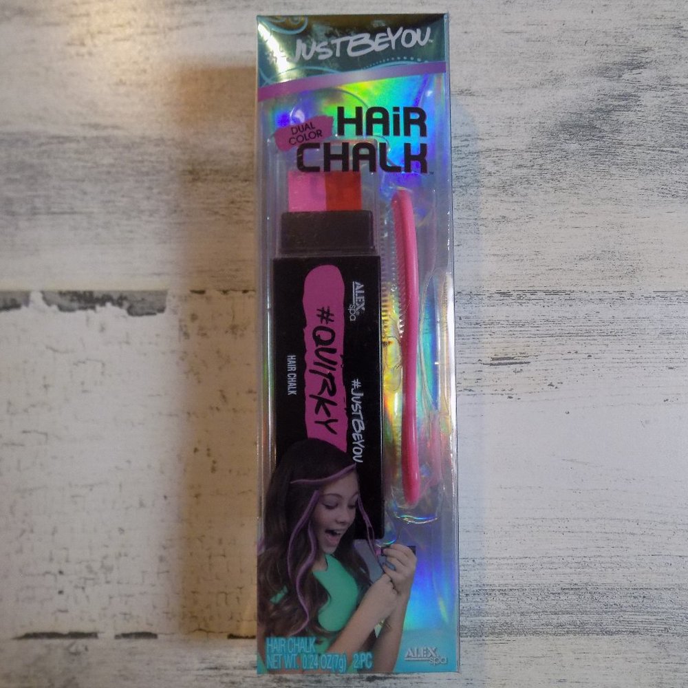 Alex Spa Dual Color Hair Chalk (Quirky-Pink&Red)